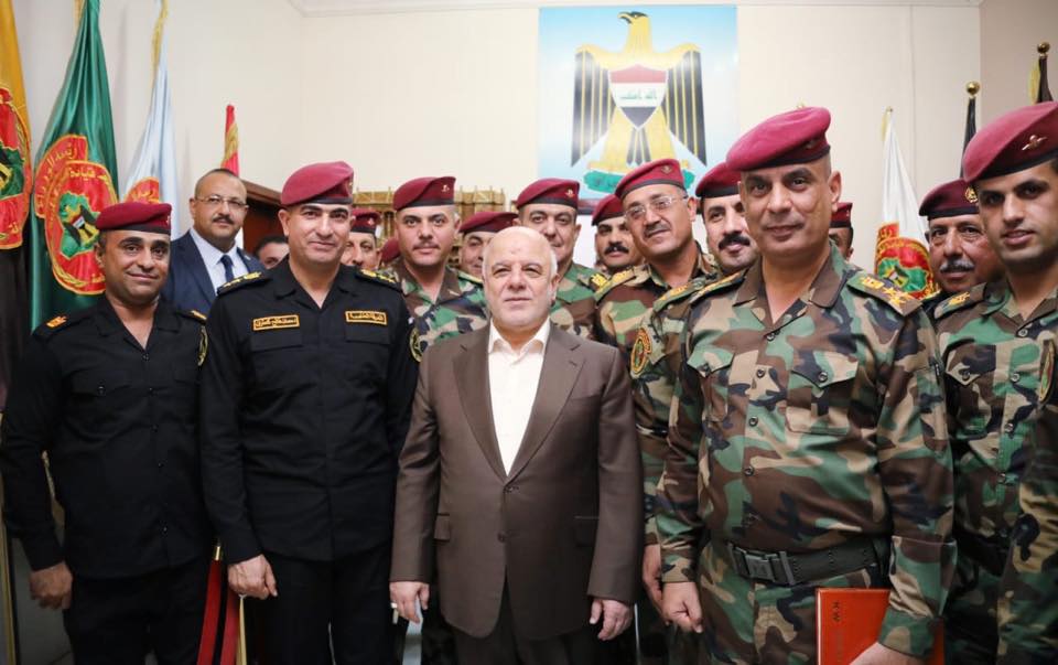 رئيس مجلس الوزراء الدكتور حيدر العبادي: ان عمل قواتنا الامنية والعسكرية هو من اجل امن المواطن