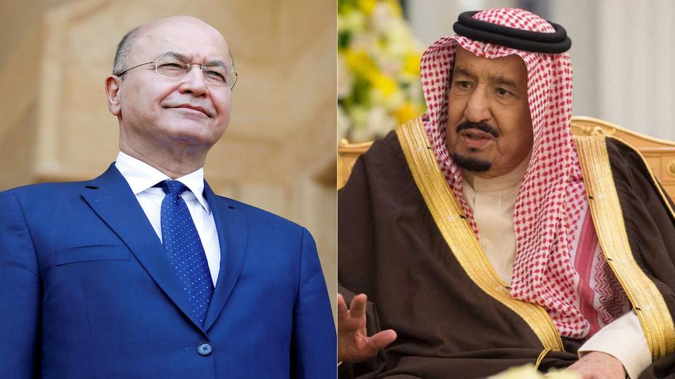 الملك سلمان يهنئ برهم صالح بانتخابه رئيساً للجمهورية