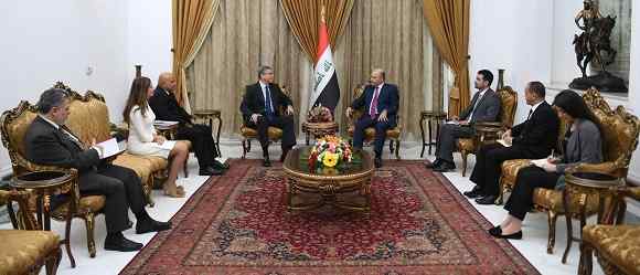 رئيس الجمهورية يؤكد أهمية تحقيق الاستقرار المالي والنقدي والاقتصادي في العراق
