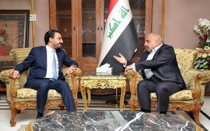 الحلبوسي وعبد المهدي يبحثان ازمة النازحين وتشكيل الكابينة الوزارية