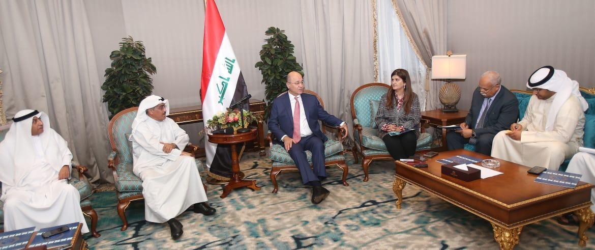 رئيس الجمهورية من الكويت : نسعى لتخفيف التوترات الحاصلة بالمنطقة وتجنيب العراق تداعياتها