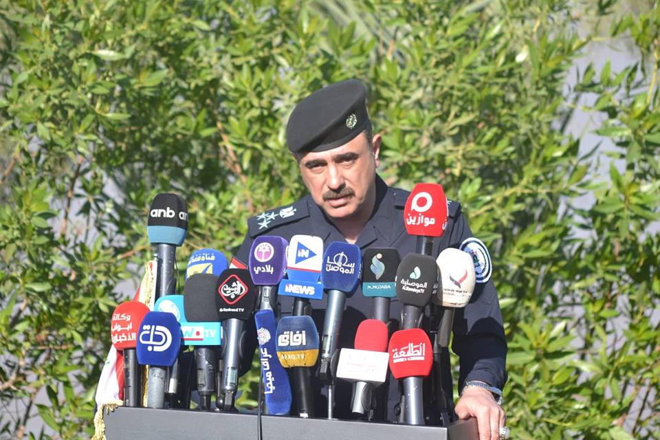 شرطة نجدة بغداد تحتفل بمناسبة مرور عاما على الانتصارات التي حققتها قواتنا الامنية على داعش الارهابي ..ومديرها يؤكد بتظافر الجهود تحقق النصر