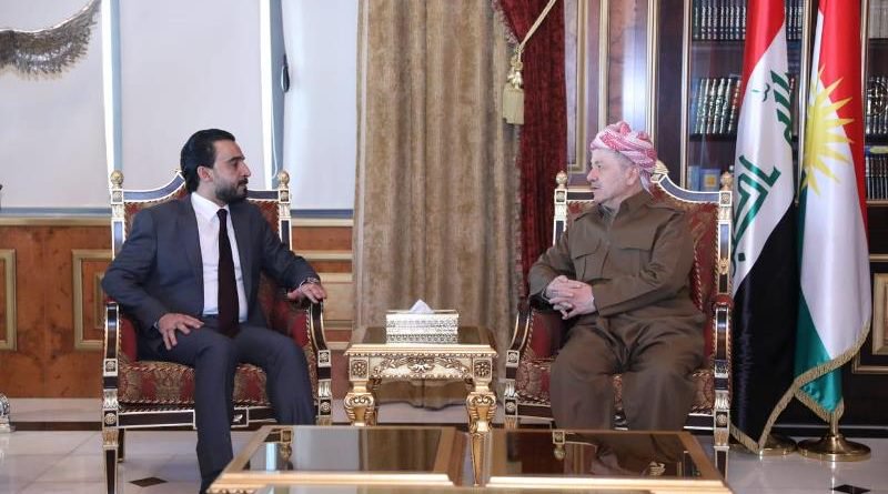 الحلبوسي يلتقي بارزاني في أربيل