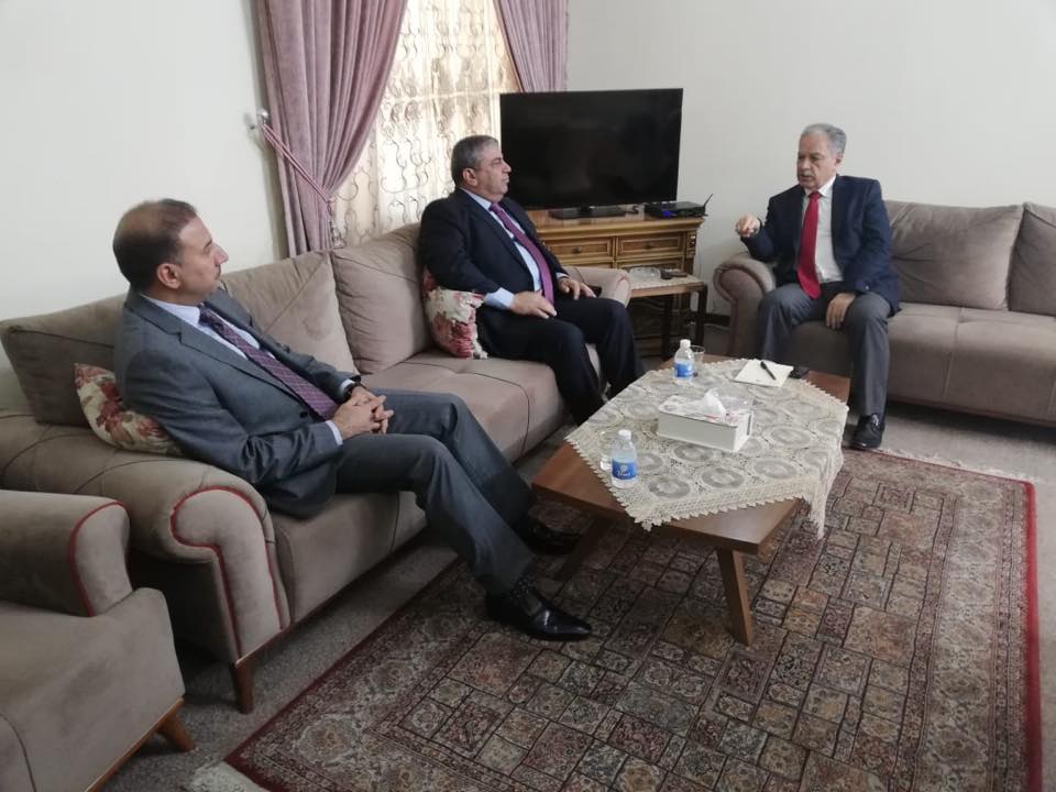 رئيس صندوق اعادة اعمار العراق مصطفى الهيتي يبحث مع رئيس اتحاد المقاولين العراقيين على السنافي سبل تعزيز التعاون بين الجانبين