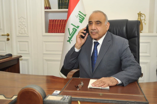 عبد المهدي يتلقى مكالمة هاتفية من نائب الرئيس الامريكي السيد مايك بنس