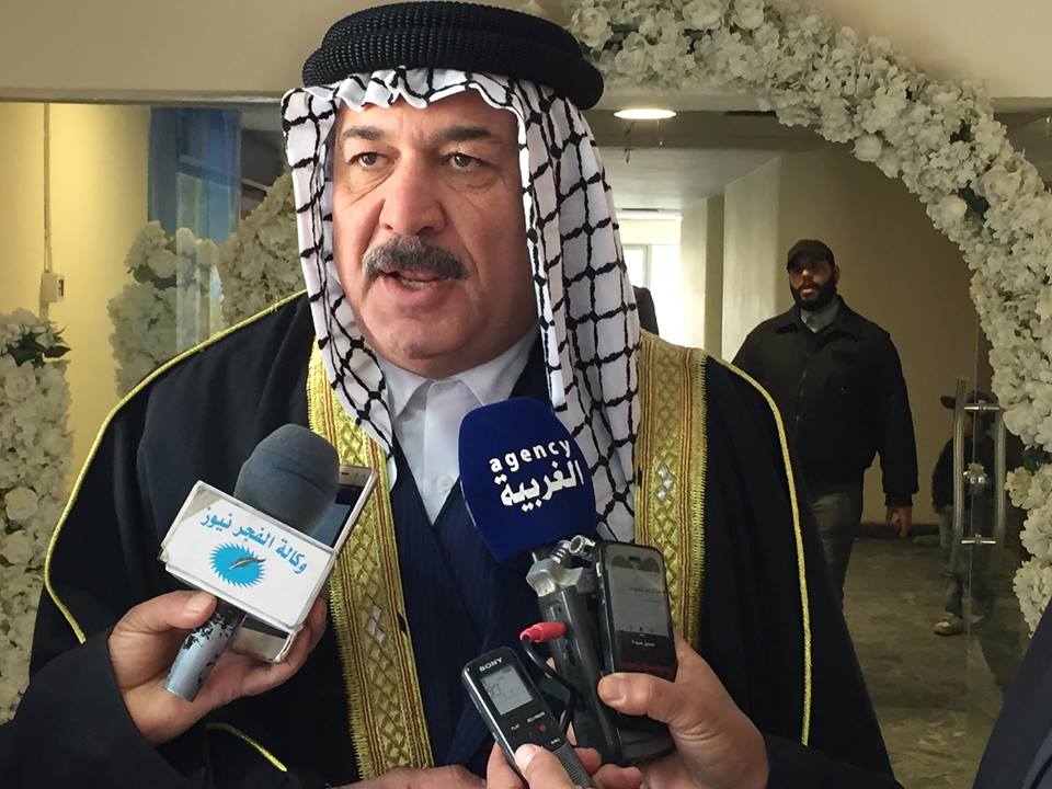 الشيخ مؤيد الحسني البرزنجي يؤكد ان العشائر العراقية تمثل صمام امان للبلاد وتقوم بدور كبير في وأد الفتنة ودعم الحكومة