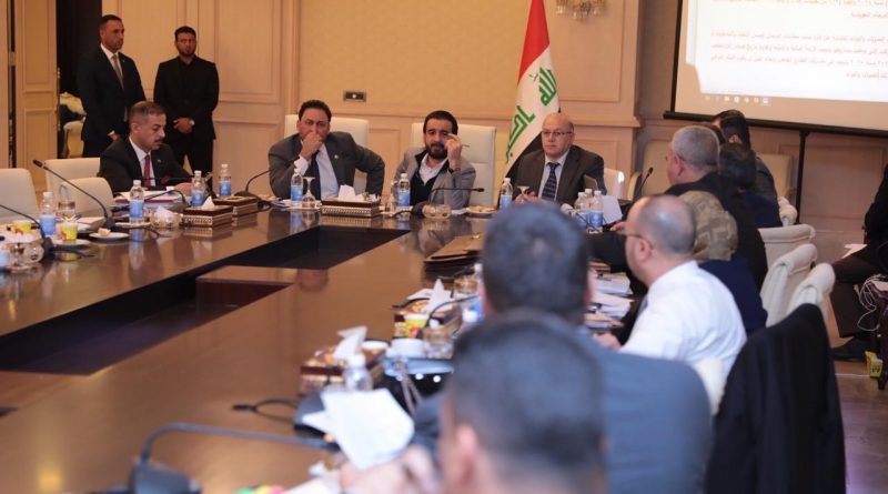 استمرارا لجهود إقرار الموازنة الاتحادية.. الحلبوسي يترأس اجتماع اللجنة المالية لمناقشة بنودها