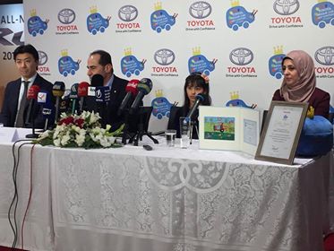 تويوتا تنظم مؤتمراً صحفيا للاحتفاء بفوز الطفلة “ميار فائز ” في جائزة سيارة الاحلام في اليابان