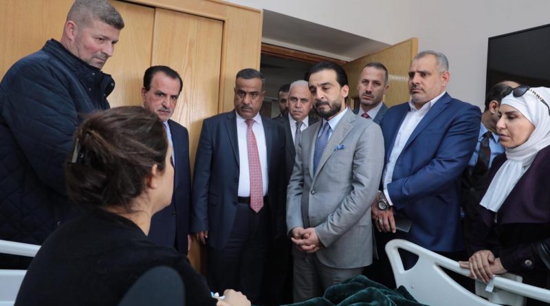 رئيس مجلس النواب يزور الجرحى العراقيين في حادثة شرم الشيخ