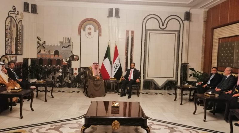 رئيس مجلس النواب محمد الحلبوسي يعقد جلسة مباحثات مع رئيس مجلس الأمة الكويتي مرزوق الغانم