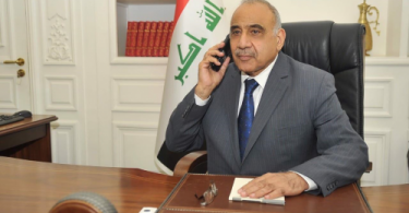 رئيس مجلس الوزراء عادل عبد المهدي يتلقى اتصالا هاتفيا من وزير الخارجية الامريكي مايك بومبيو
