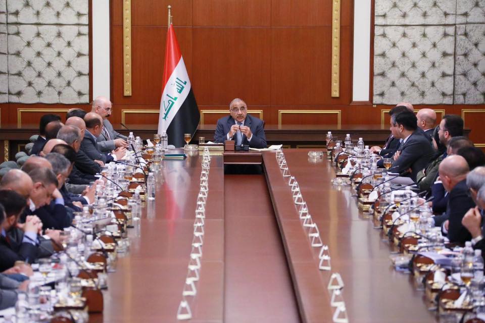 رئيس مجلس الوزراء عادل عبدالمهدي : لابديل عن التعاون بين الحكومة الاتحادية والمحافظات وكلنا شركاء في النجاح والمسؤولية