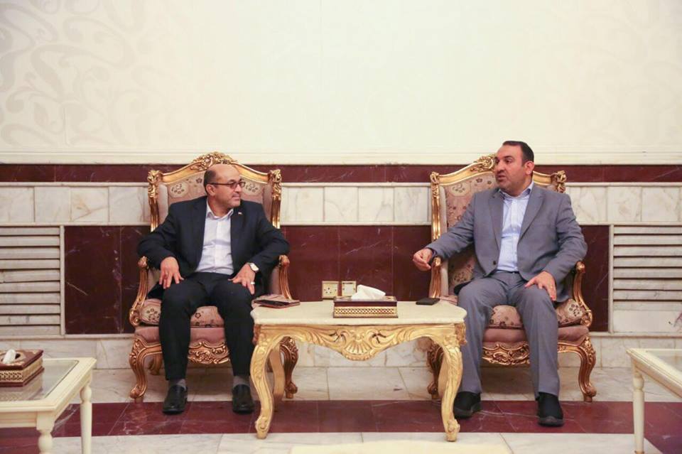 النائب المالكي يستقبل محافظ بغداد