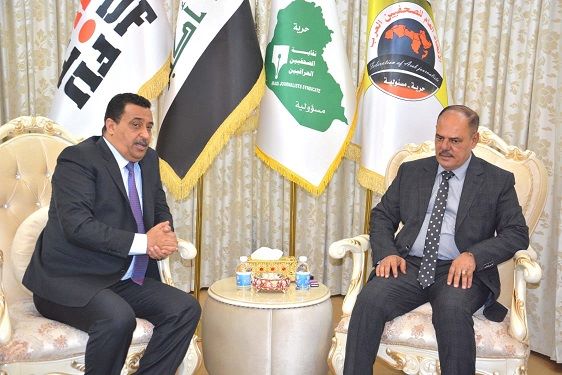 نقيب الصحفيين العراقيين مؤيد اللامي يتفق مع السفير التونسي على تسهيل دخول الصحفيين العراقيين لتونس وتخفيض رسوم التأشيرة