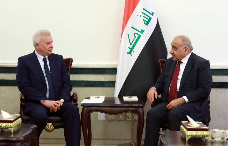 عبدالمهدي يستقبل رئيس شركة لوك اويل السيد فاغيت الكبيروف