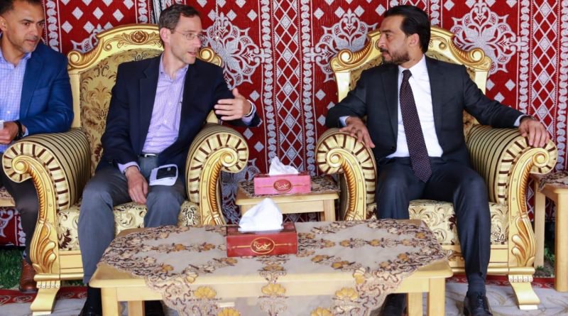 رئيس مجلس النواب يبحث مع القائم بالأعمال في السفارة الأميركية دعم الحكومة العراقية لضمان عودة النازحين