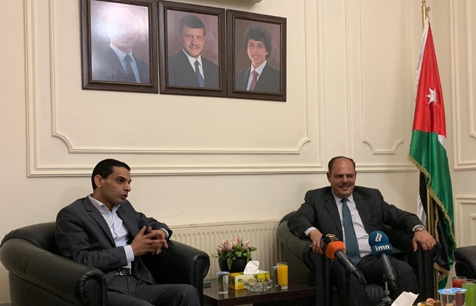 نقيب الصحفيين العراقيين يزور نقابة الصحفيين الاردنيين ويلتقي رئيس واعضاء مجلس النقابة..