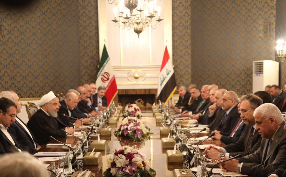 رئيس مجلس الوزراء عادل عبدالمهدي : متفائلون بمستقبل العلاقات بين العراق والجمهورية الاسلامية الايرانية