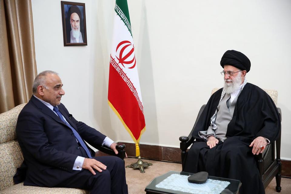 رئيس مجلس الوزراء عادل عبدالمهدي يلتقي في طهران بالمرشد الاعلى للجمهورية الاسلامية الايرانية السيد علي الخامنئي