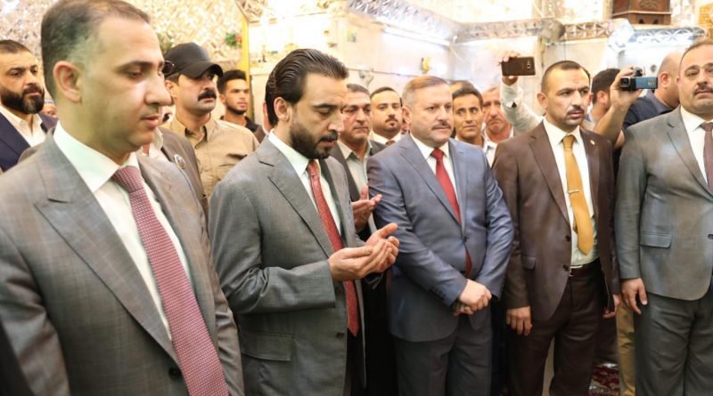 الحلبوسي يزور قضاء بلد وناحية الضلوعية ويؤدي مراسم الزيارة لمرقد السيد محمد بن الإمام علي الهادي (ع).