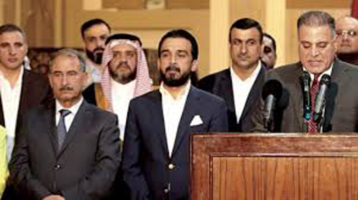 تحالف العراق هويتنا يجدد تمسكه بالحلبوسي رئيسا للبرلمان