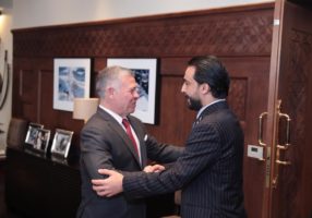 خلال استقباله الحلبوسي .. الملك عبدالله يؤكد موقف المملكة الاردنية بدعم العراق وتحقيق المزيد من التنسيق والتعاون