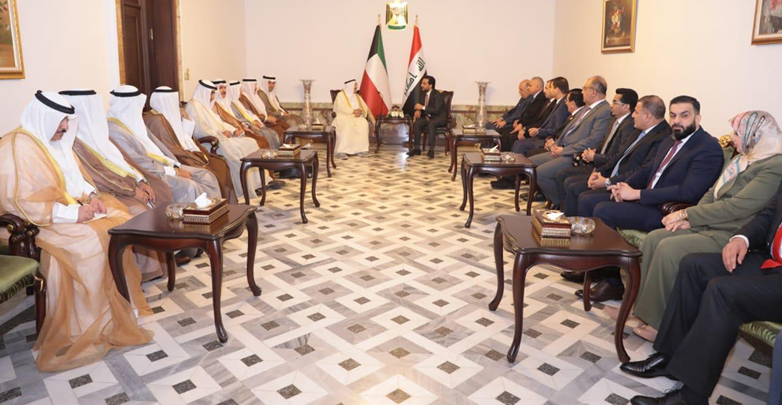 رئيس البرلمان يؤكد السعي لحل الملفات العالقـة مع الكويت وادامـة التواصـل