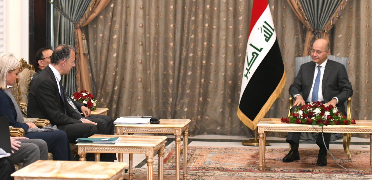 خلال استقباله اعضاء مجلس الامن.. رئيس الجمهورية: العراق حريص على المساهمة في الجهود البناءة لترسيخ الاستقرار في المنطقة