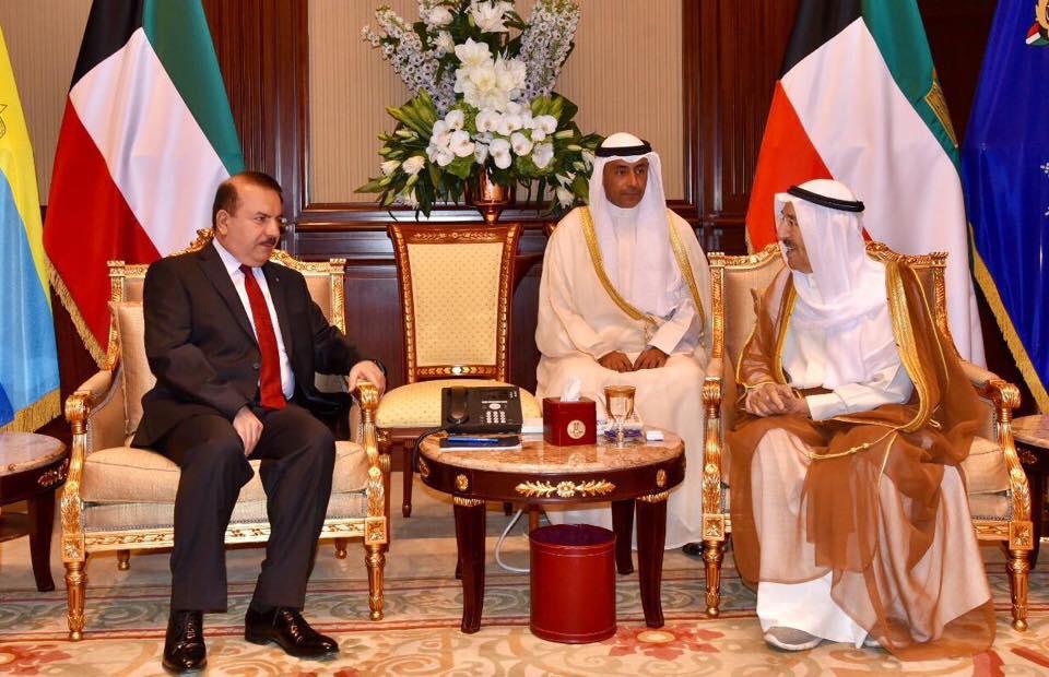 الياسري يلتقي امير دولة الكويت ويؤكد حرص العراق على تعزيز اسس روابط الاخوة