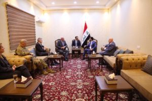 خلال استقباله مبعوث امريكا في سوريا .. الحلبوسي يؤكد اهمية استمرار التحالف الدولي بتقديم الدعم للقوات الامنية العراقية