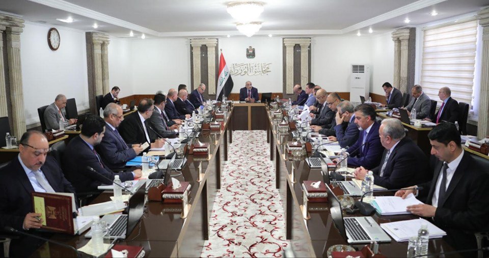 مجلس الوزراء يعقد جلسته الاعتيادية الاسبوعية برئاسة رئيس مجلس الوزراء عادل عبدالمهدي