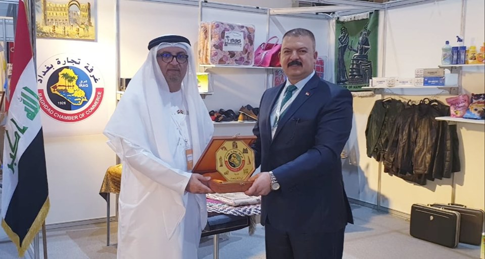 زيارات متبادلة بين اجنحة العراق والإمارات ضمن فعاليات معرض دمشق الدولي