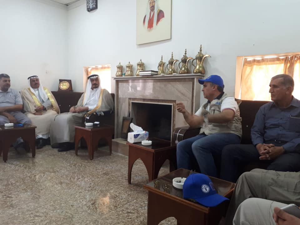 ممثل “الفاو” في العراق يلتقي قادة المجتمعات المحلية في ربيعة لدعمهم في قطاع الري والزراعة