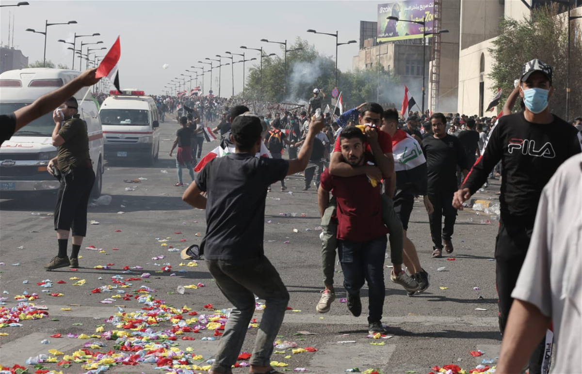 بالصور.. ماجرى في ساحة التحرير وجسر الجمهورية