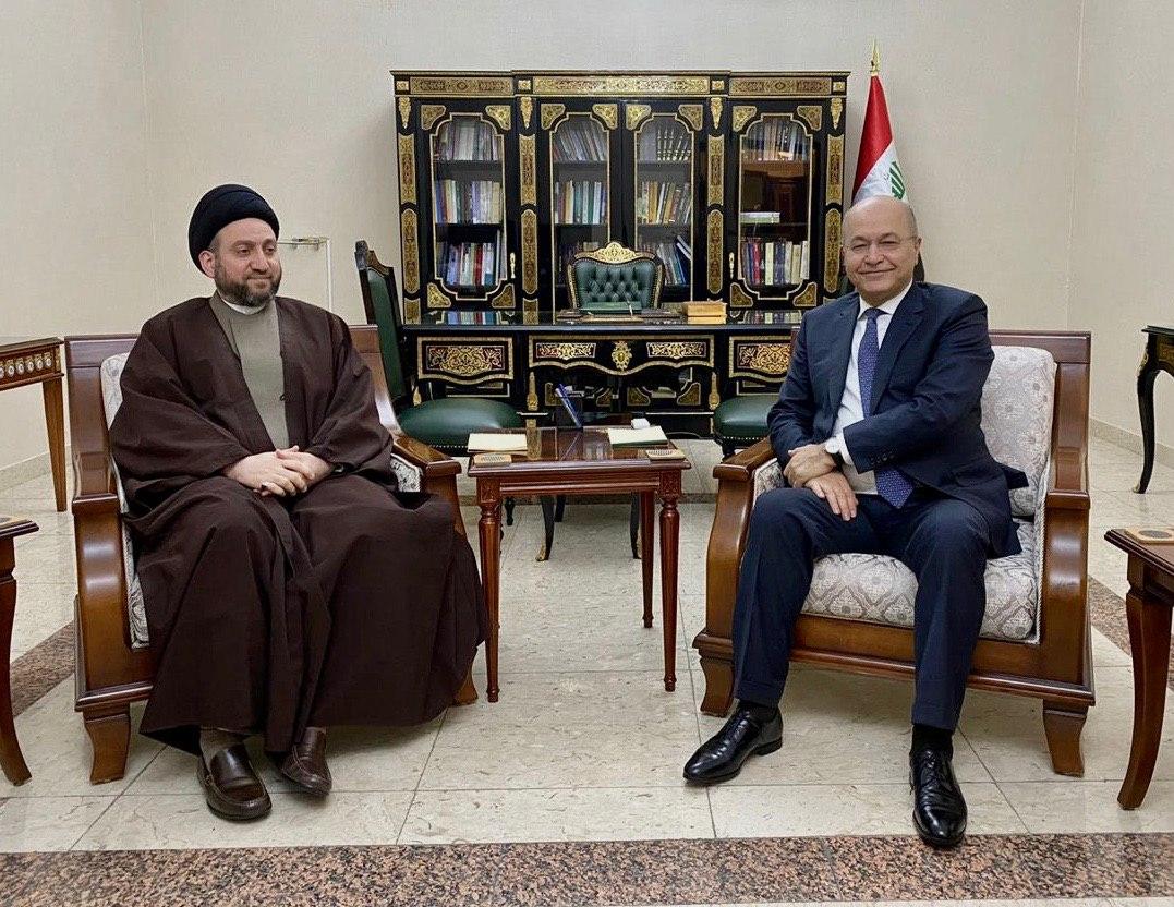رئيس الجمهورية يستقبل السيد عمار الحكيم