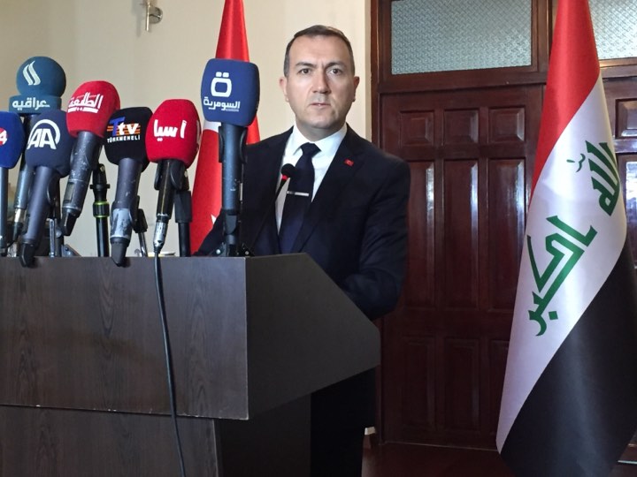 السفير التركي يعلن زيادة حجم التبادل التجاري مع العراق الى قرابة ١٦ مليار دولار العام الماضي .. والغاء الفيزا الالكترونية والعمل بالفيزا اللاصقة