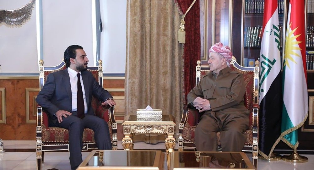 مسعود بارزاني والحلبوسي يؤكدان على ان تكون الحكومة القادمة ممثلة لجميع مكونات العراق