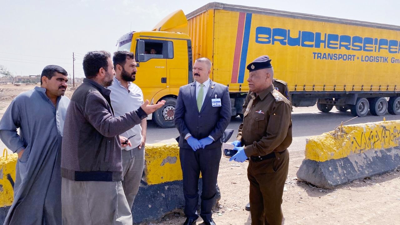 النوري يتفقد مركز جميلة التجاري والسيطرات الداخلية والخارجية في قاطع الرصافة