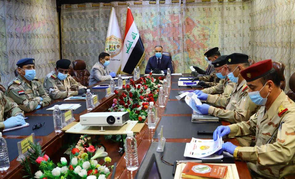 القائد العام للقوات المسلحة مصطفى الكاظمي يزور مقرّ قيادة العمليات المشتركة