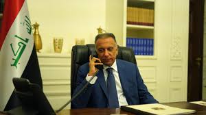 رئيس مجلس الوزراء السيد مصطفى الكاظمي يتلقى اتصالا هاتفيا من الرئيس التركي