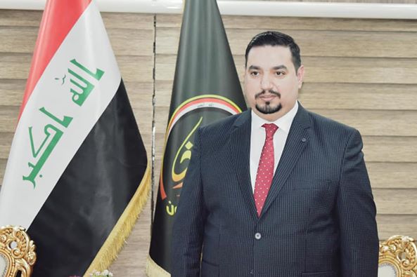 الشيخ حسن الحسناوي رئيس إئتلاف قادرون يهنيء رئيس الوزراء مصطفى الكاظمي