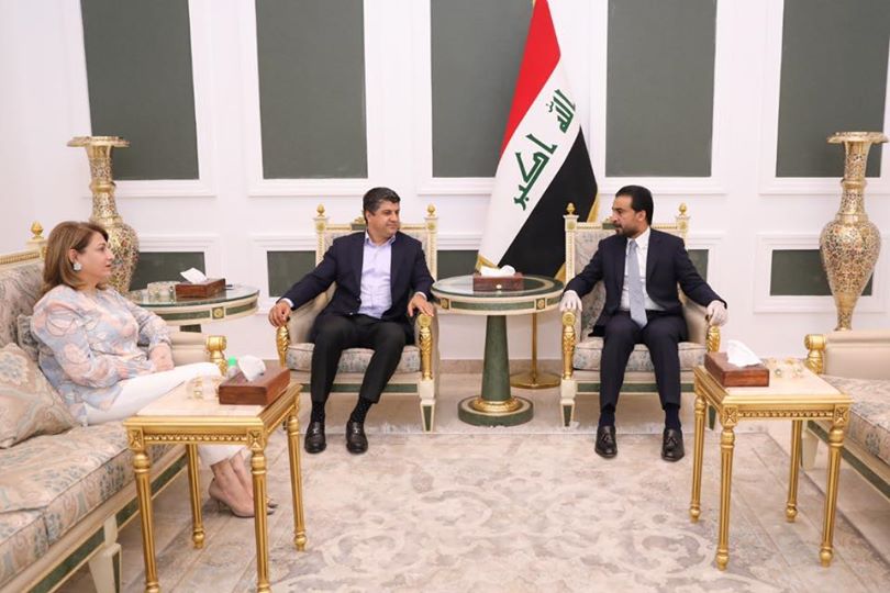 الحلبوسي يستقبل الرئيس المشترك للاتحاد الوطني الكردستاني