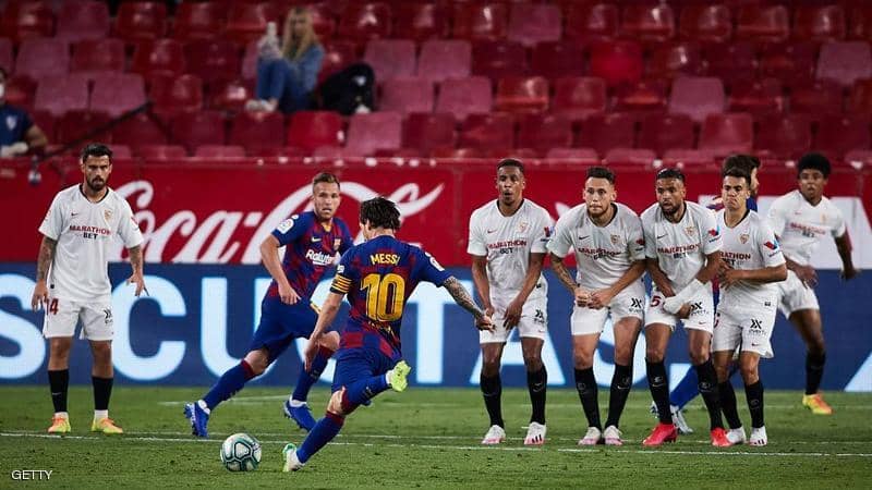 برشلونة يسقط في فخ إشبيلية.. وركلات ميسي “لا تفيد”