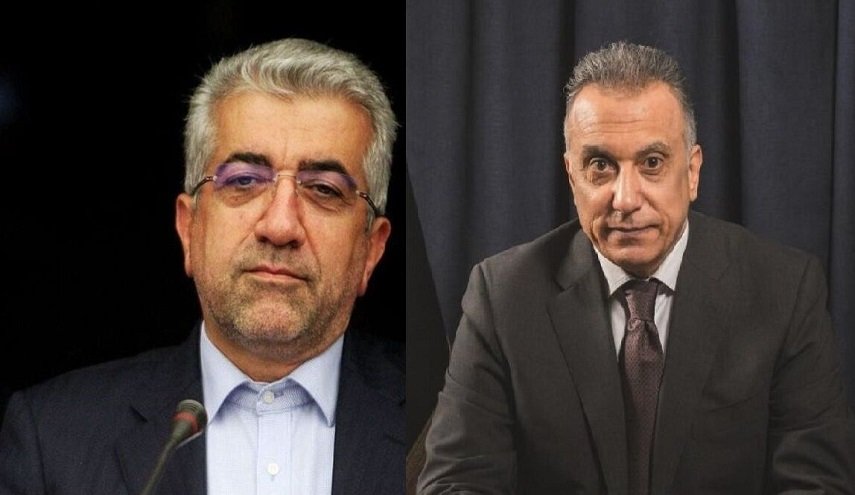 رئيس مجلس الوزراء مصطفى الكاظمي يستقبل وزير الطاقة الإيراني