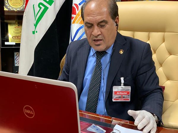 عبر تطبيقTEAMS … نقيب المعلمين العراقيين عباس السوداني يشارك في مناقشة تأثير أزمة covid 19 وتأثيرها على العملية التربوية في العراق