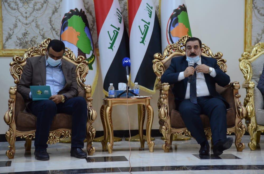 محافظ الانبار والنائب يحيى المحمدي يلتقيان جمعاً من العاملين في المؤسسات الإعلامية لمناقشة جملة من الملفات المهمة بحضور رئيس فرع نقابة الصحفيين في المحافظة