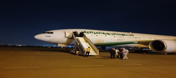 بعد صيانتها بوقت قياسي.. اعادة طائرة من طراز (B777-200/YI-AQZ ) الى الخدمة وتنطلق الى ماليزيا باول رحلة لها