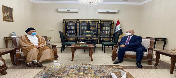 صالح و السيد الحكيم يؤكدان ضرورة دعم الحكومة في إجراء الانتخابات المبكرة والنزيهة