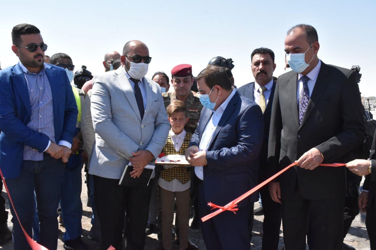 محافظ الانبار يفتتح جسر الجرايشي على طريق المرور السريع الذي يربط اطراف مدينة الرمادي بقرى الجزيرة