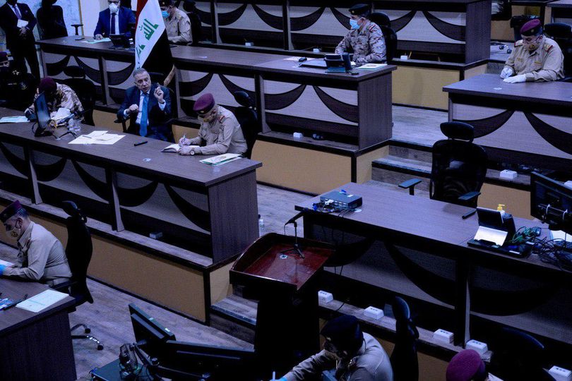 القائد العام للقوات المسلحة مصطفى الكاظمي يزور مقر قيادة العمليات المشتركة